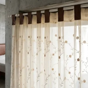 Cortinas Tul Bordadas Diente de León