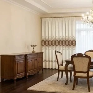 Cortinas Bordadas Brocado